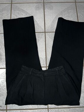 Abercrombie & Fitch Black Wide-Leg Pants